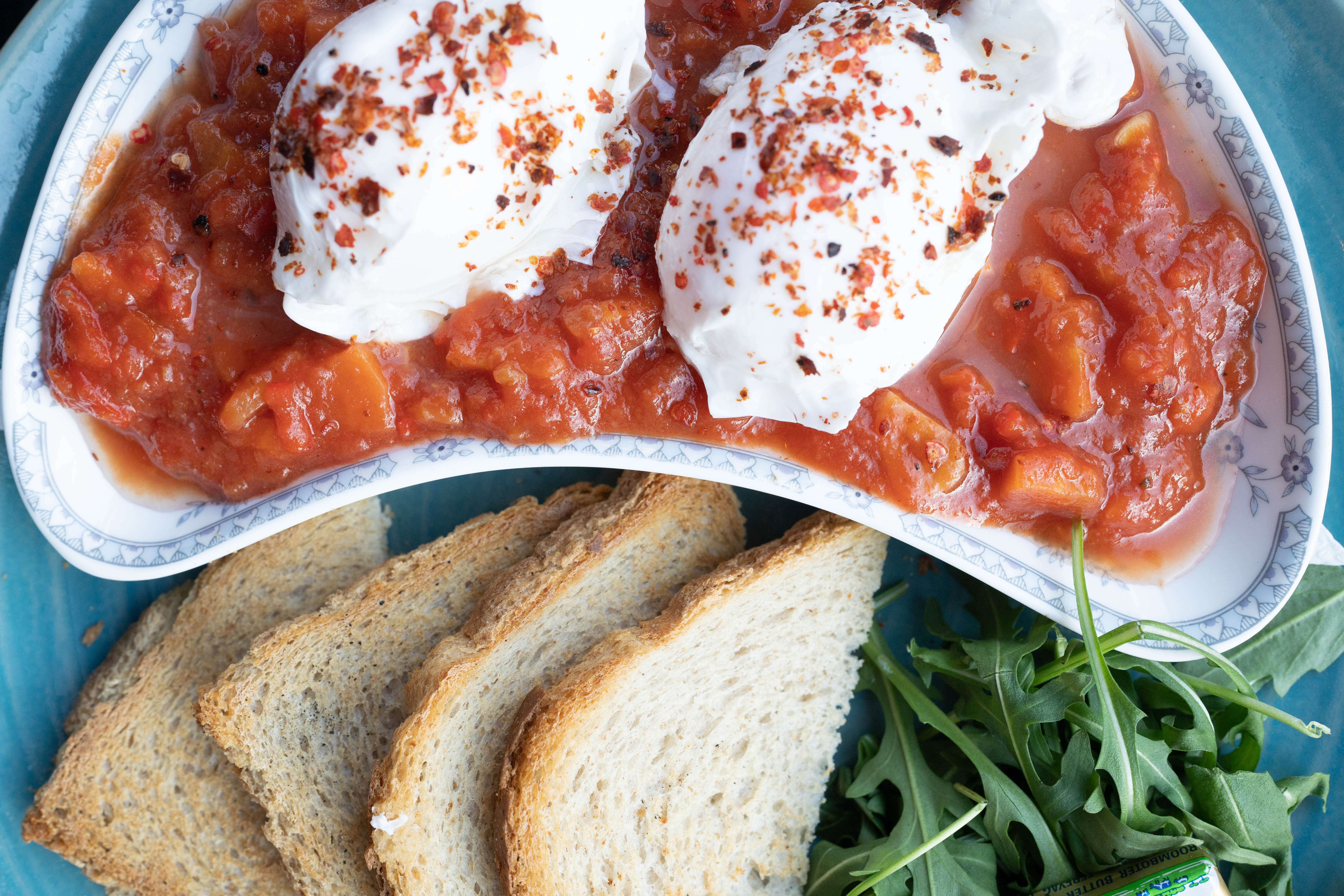 Brunch bij De Bazel Shakshuka ontbijt - brunch De Bazel